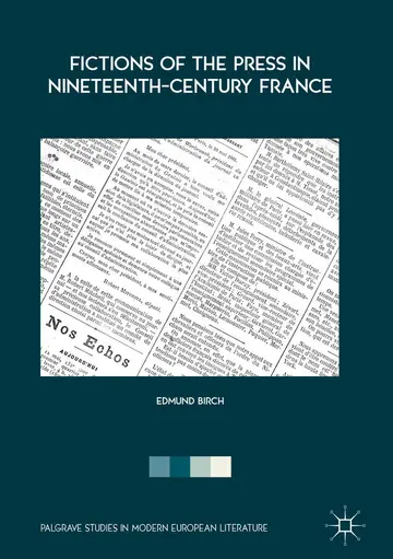 Cover of Fictions of the Press in Nineteenth-Century France