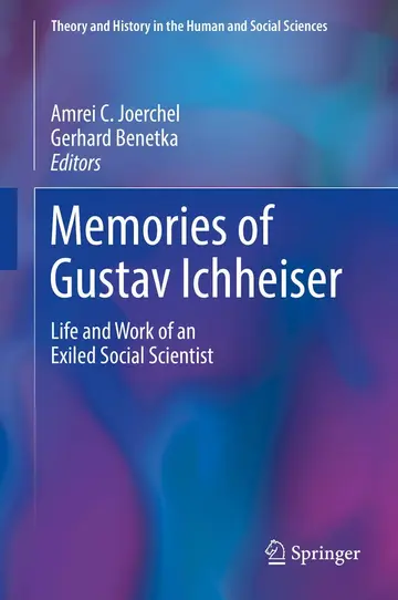 Cover of Memories of Gustav Ichheiser