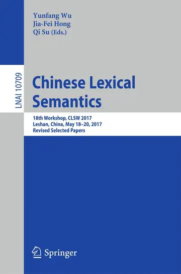 Cover of Chinese Lexical Semantics