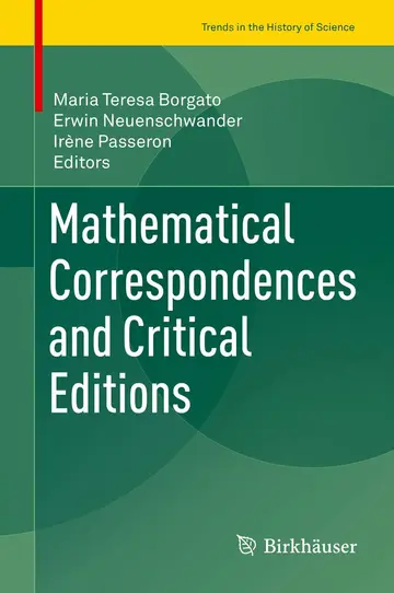 Cover of Mathematical Correspondences and Critical Editions