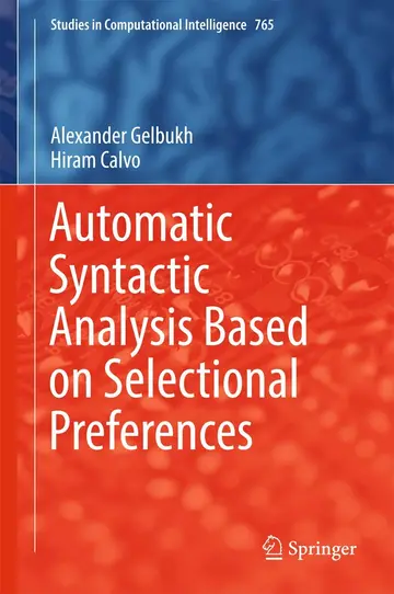 Cover of Automatic Syntactic Analysis Based on Selectional Preferences