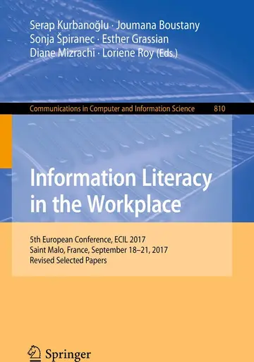 Cover of Information Literacy in the Workplace