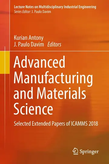 Cover of Advanced Manufacturing and Materials Science