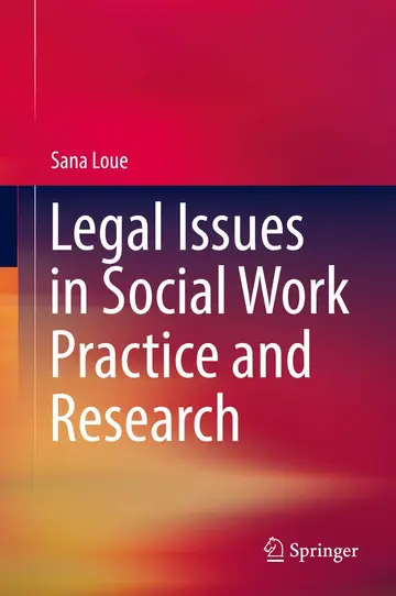 Cover of Legal Issues in Social Work Practice and Research