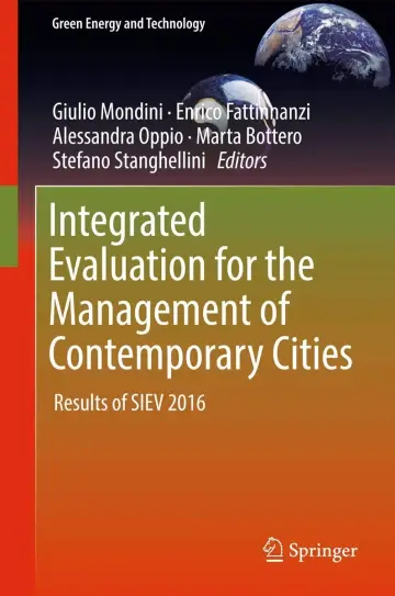 Cover of Integrated Evaluation for the Management of Contemporary Cities