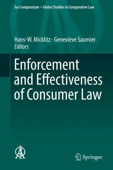 Cover of Enforcement and Effectiveness of Consumer Law