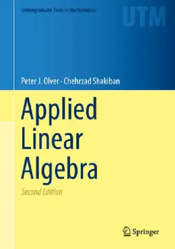 Cover of Applied Linear Algebra