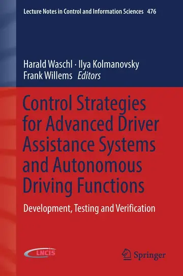 Cover of Control Strategies for Advanced Driver Assistance Systems and Autonomous Driving Functions