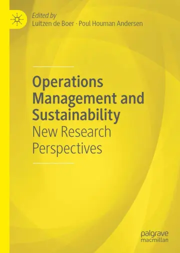 Cover of Operations Management and Sustainability