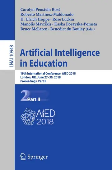 Cover of Artificial Intelligence in Education