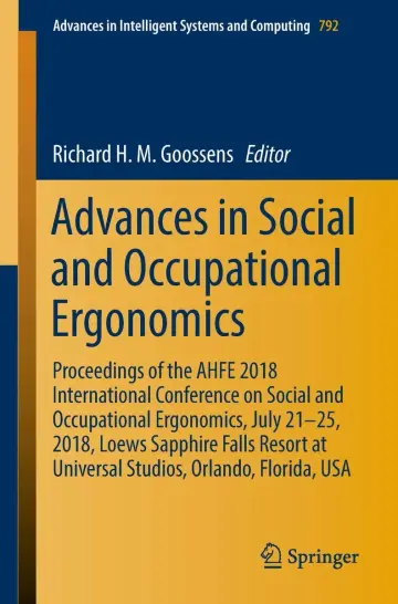 Cover of Advances in Social and Occupational Ergonomics