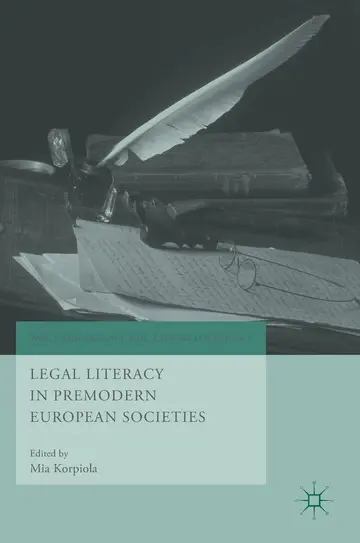 Cover of Legal Literacy in Premodern European Societies