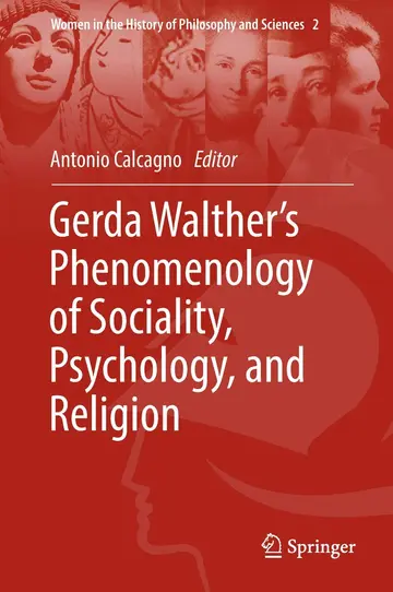 Cover of Gerda Walther’s Phenomenology of Sociality, Psychology, and Religion