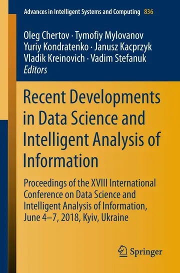 Cover of Recent Developments in Data Science and Intelligent Analysis of Information