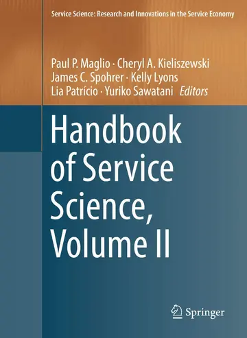 Cover of Handbook of Service Science, Volume II