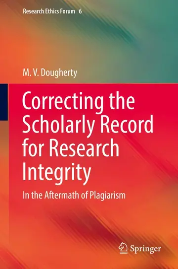 Cover of Correcting the Scholarly Record for Research Integrity