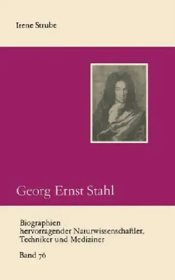 Cover of Georg Ernst Stahl
