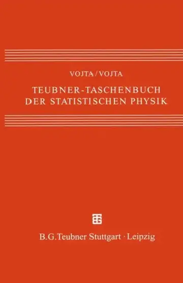 Cover of Teubner-Taschenbuch Der Statistischen Physik
