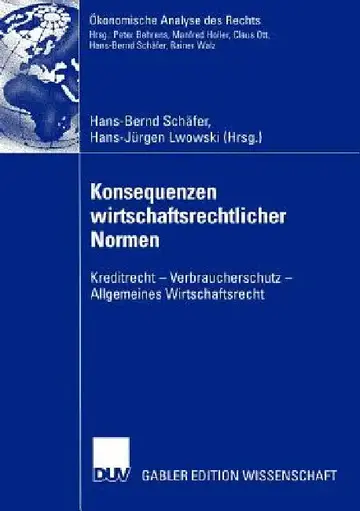 Cover of Konsequenzen Wirtschaftsrechtlicher Normen