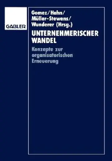 Cover of Unternehmerischer Wandel
