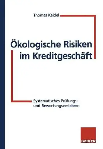 Cover of Ökologische Risiken Im Kreditgeschäft