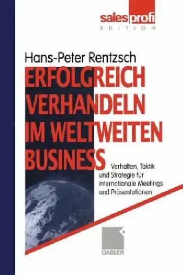 Cover of Erfolgreich Verhandeln Im Weltweiten Business
