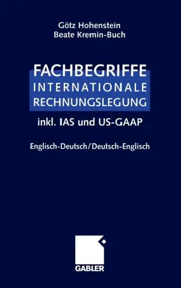Cover of Fachbegriffe Internationale Rechnungslegung/Glossary of International Accounting Terms