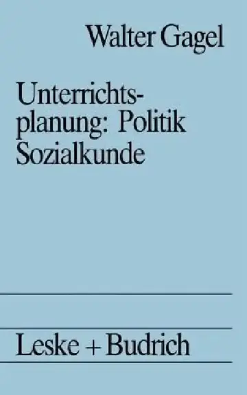Cover of Unterrichtsplanung