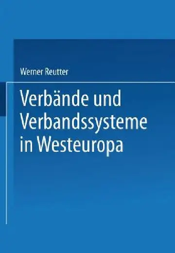 Cover of Verbände Und Verbandssysteme in Westeuropa