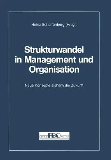Cover of Strukturwandel in Management Und Organisation