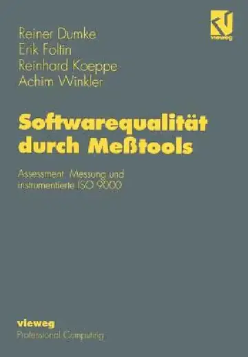 Cover of Softwarequalität Durch Meßtools