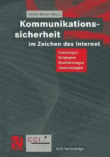 Cover of Kommunikationssicherheit Im Zeichen Des Internet