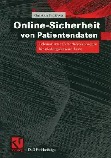 Cover of Online-Sicherheit Von Patientendaten