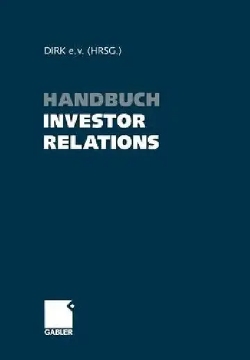 Cover of Handbuch Investor Relations