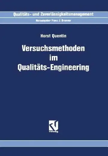 Cover of Versuchsmethoden Im Qualitäts-Engineering