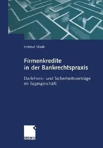 Cover of Firmenkredite in Der Bankrechtspraxis