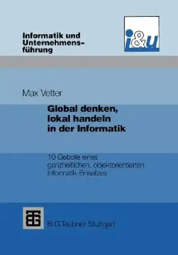 Cover of Global Denken, Lokal Handeln in Der Informatik