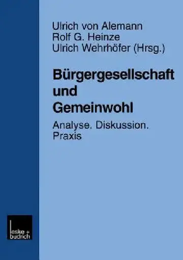 Cover of Bürgergesellschaft Und Gemeinwohl