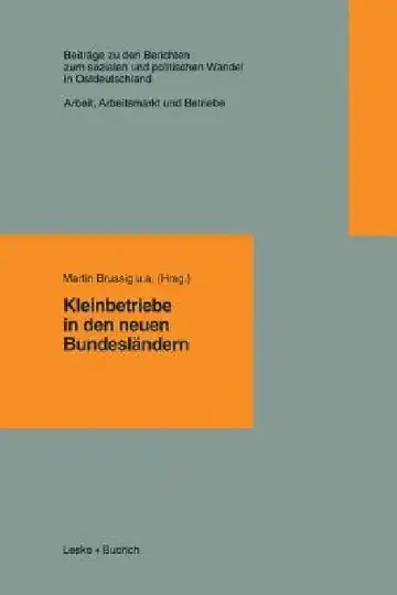 Cover of Kleinbetriebe in Den Neuen Bundesländern