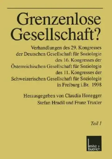Cover of Grenzenlose Gesellschaft?