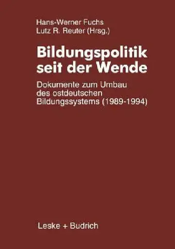 Cover of Bildungspolitik Seit Der Wende