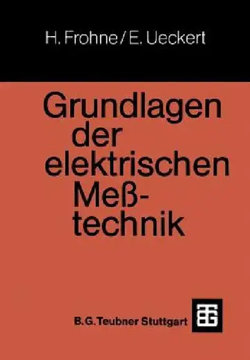Cover of Grundlagen Der Elektrischen Meßtechnik