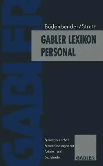 Cover of Gabler Lexikon Personal