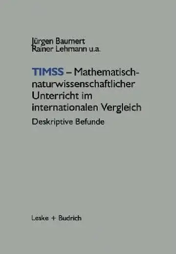Cover of Timss -- Mathematisch-Naturwissenschaftlicher Unterricht Im Internationalen Vergleich
