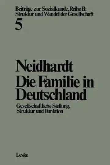 Cover of Die Familie in Deutschland