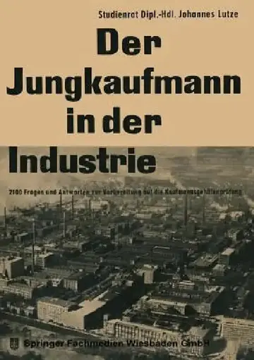 Cover of Der Jungkaufmann in Der Industrie
