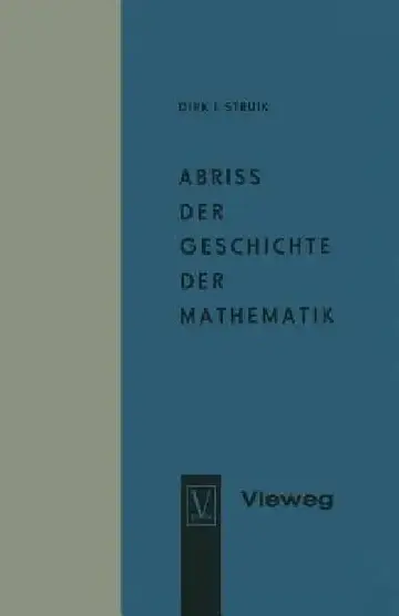 Cover of Abriss Der Geschichte Der Mathematik