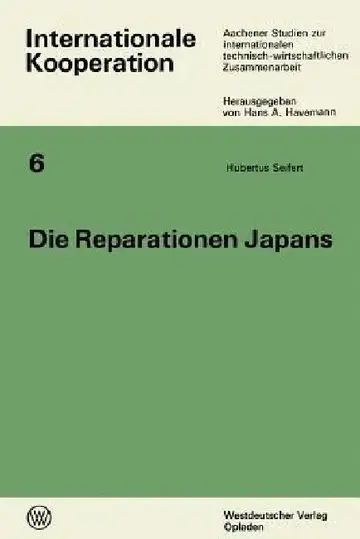 Cover of Die Reparationen Japans