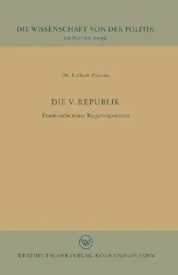 Cover of Die V. Republik