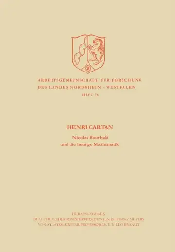 Cover of Nicolas Bourbaki und die heutige Mathematik